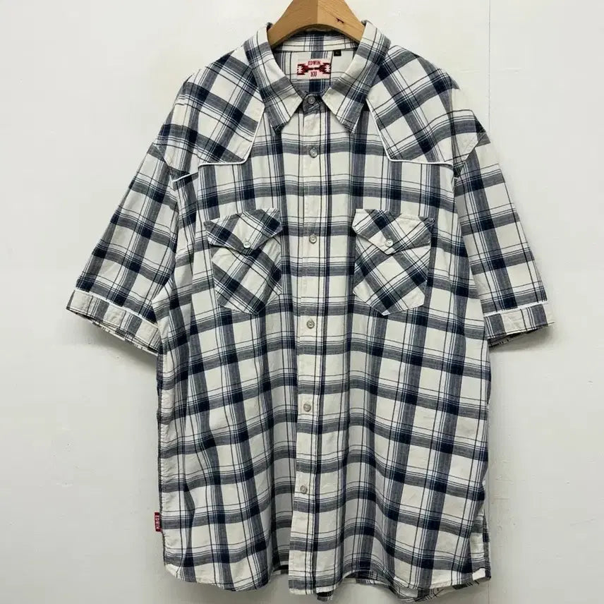 [BUNJANG] Edwin Plaid Western Shirt / 에드윈 체크 웨스턴 셔츠