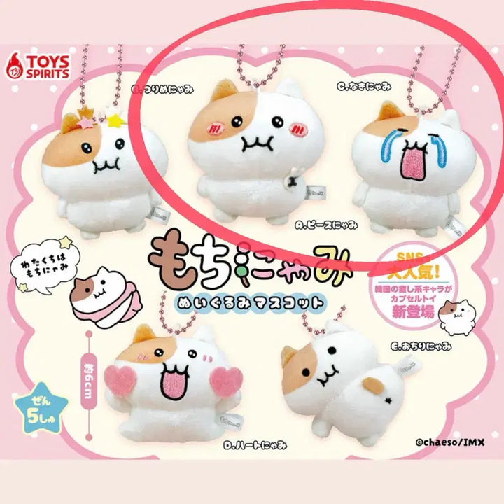 [BUNJANG] Jjonnyami Nuiigurumi Keyring Gacha Set (2 Types) / (국내미출시) 쫀냐미 누이구루미 키링 가챠 2탄 2종 일괄