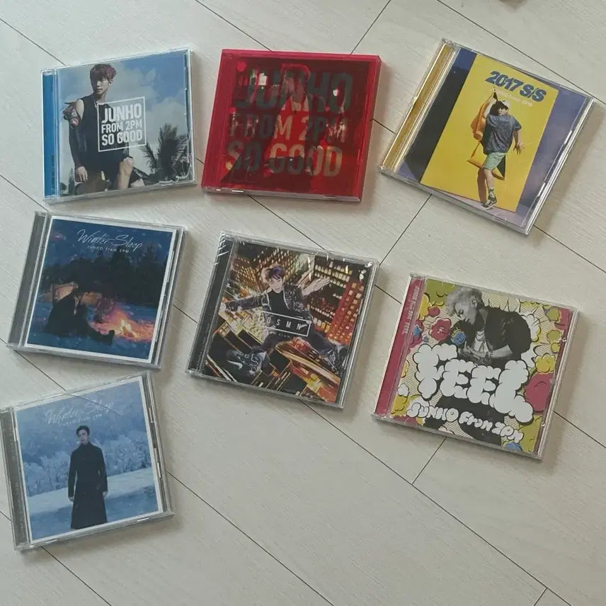 [BUNJANG] 2PM Junho Japanese Album Bundle Set / 2pm 준호 일본 앨범 일괄 (so good, ice cream, fee