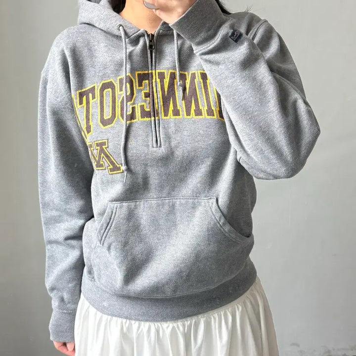 [BUNJANG] Jansport Grey Hoodie / [S] 잔스포츠 그레이 후드티
