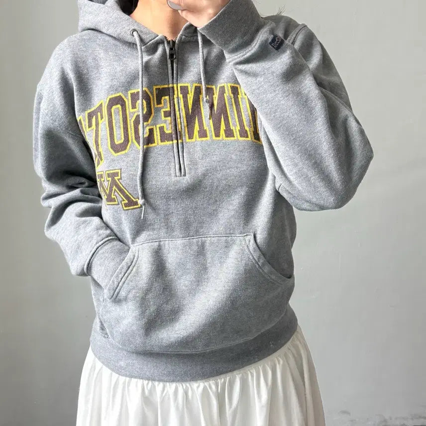 [BUNJANG] Jansport Grey Hoodie / [S] 잔스포츠 그레이 후드티