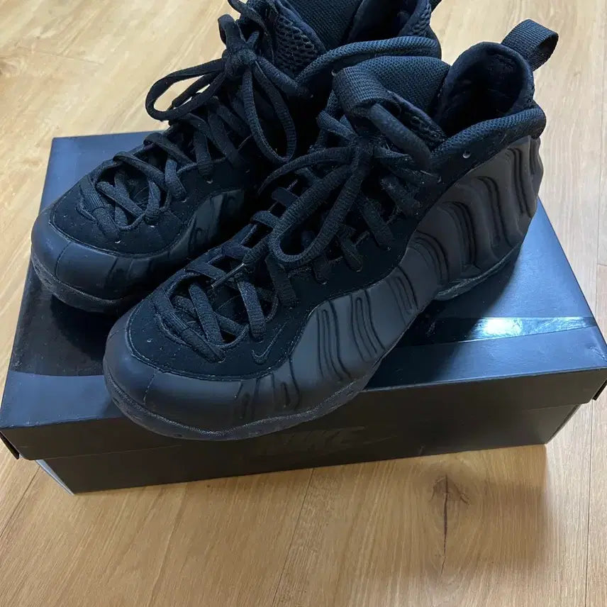 [BUNJANG] Nike Air Foamposite All Black 260mm Sneakers / 나이키 에어폼포짓 올블랙 260 판매