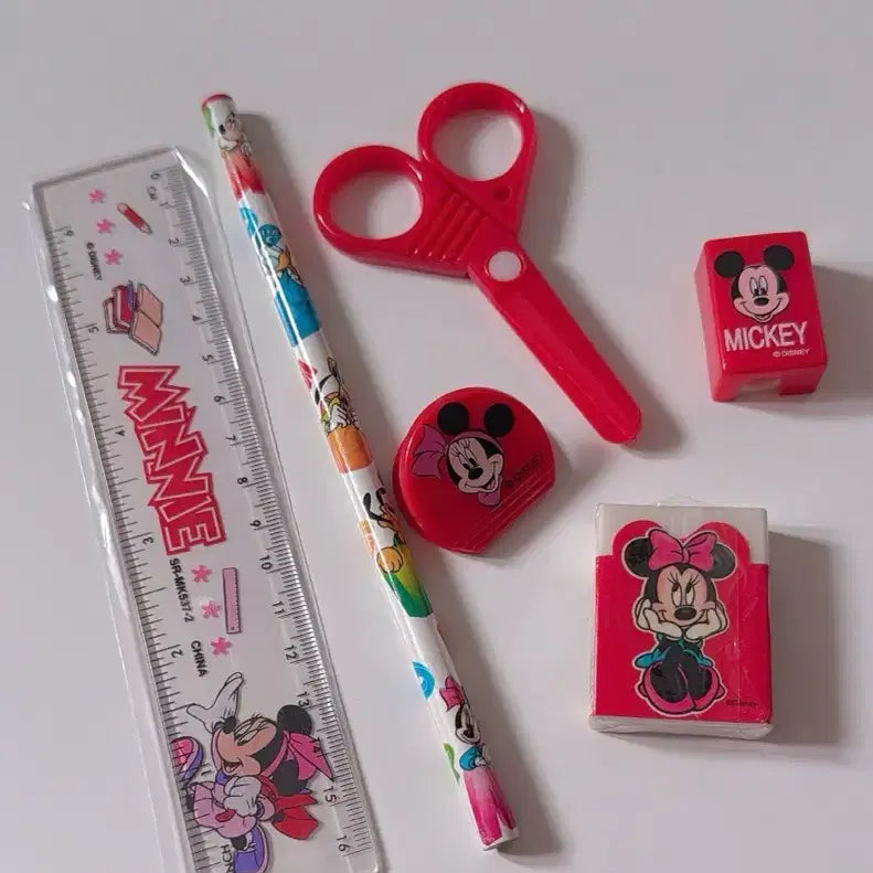 [BUNJANG] Disney Minnie Mouse Stationery Set / 디즈니 미니마우스 문구세트