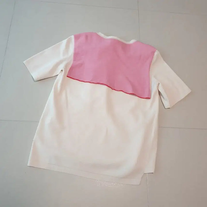[BUNJANG] SJSJ Sailor Layered Knit Short Sleeve T-Shirt / Sjsj 여성 세일러 레이어드 니트 반팔 티셔츠 free