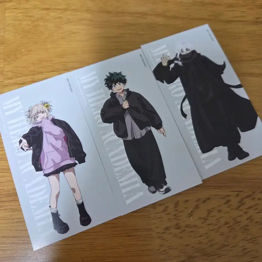 [BUNJANG] My Hero Academia Baseyard Collaboration POB Card Bundle Set / [나히아 / 히로아카] 베이스야드 콜라보 특전 카드 3개 일괄