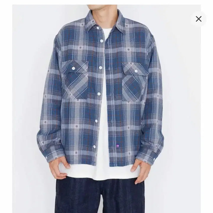 [BUNJANG] The North Face Purple Label 24SS Plaid Field Shirt / 24ss 노스페이스 퍼플라벨  플레이드 필드셔츠