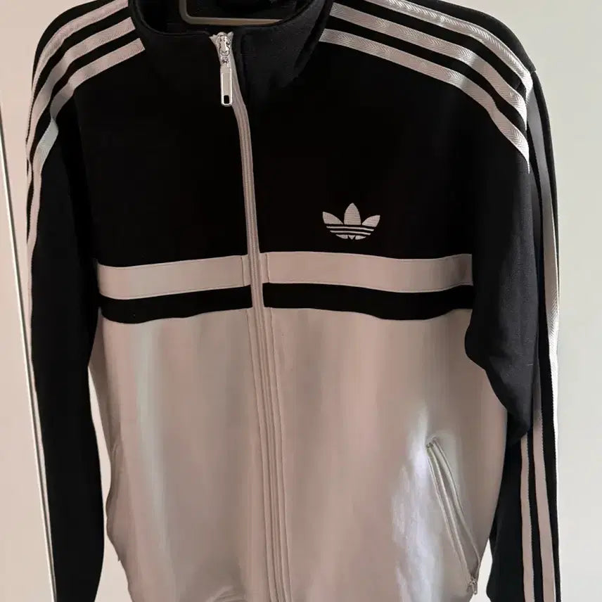 [BUNJANG] Adidas Firebird Track Jacket White/Black / 아디다스 파이어버드 희귀 져지 흰검