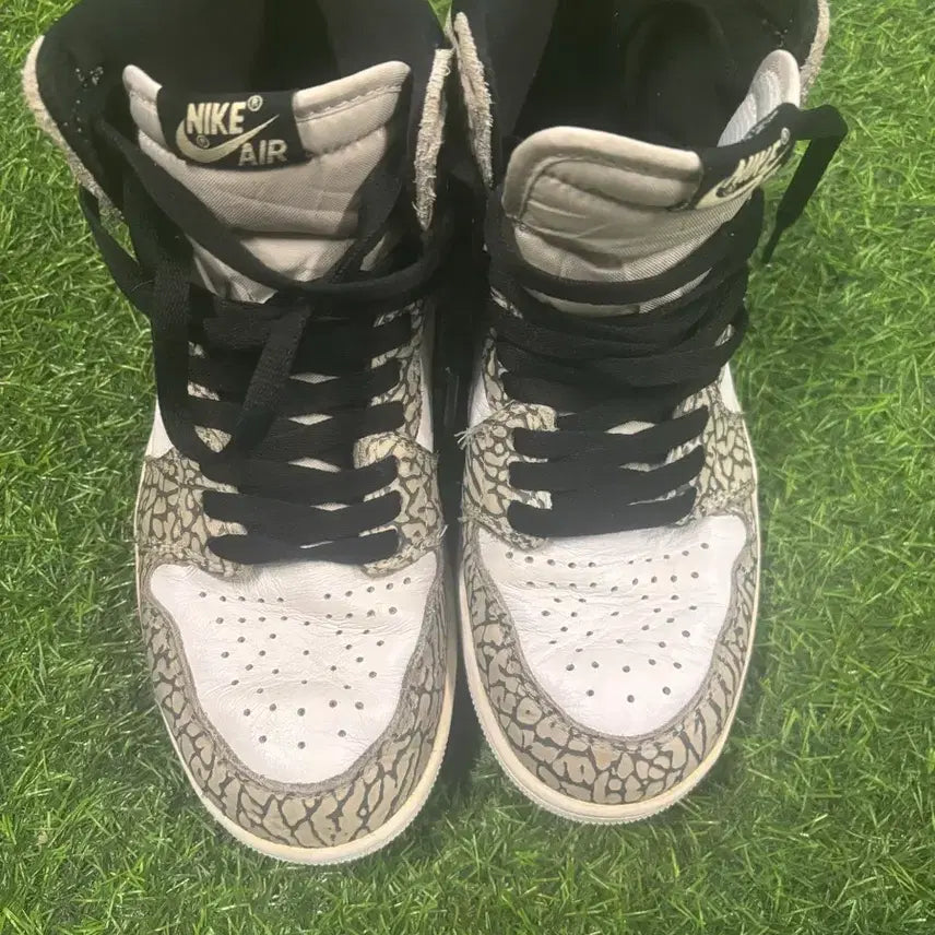 [BUNJANG] Nike Air Jordan 1 Elephant Print Sneakers / 나이키 에어조던1 엘리펀트 프린트 운동화