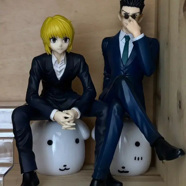 [BUNJANG] Hunter x Hunter Leorio &amp; Kurapika Noodle Stopper Figures / 헌터헌터 레오리오, 크라피카 누들스토퍼