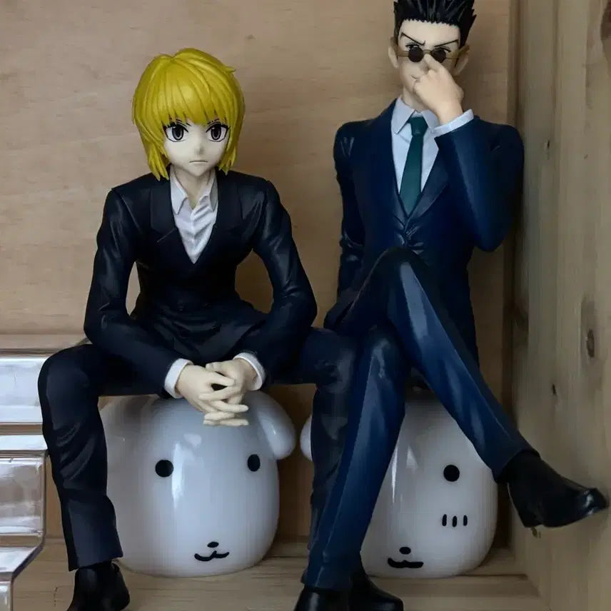 [BUNJANG] Hunter x Hunter Leorio &amp; Kurapika Noodle Stopper Figures / 헌터헌터 레오리오, 크라피카 누들스토퍼