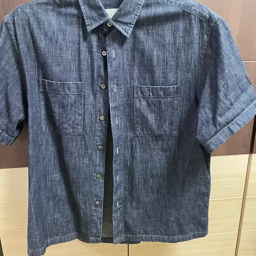 [BUNJANG] In The Row Denim Work Shirt Blue Black / 인더로우 데님워크셔츠  블루블랙 1