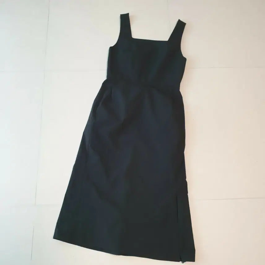 [BUNJANG] Mine Black Sleeveless Square Neck Long Dress Size 76 / 마인 민소매 블랙 스퀘어넥 롱 원피스 76