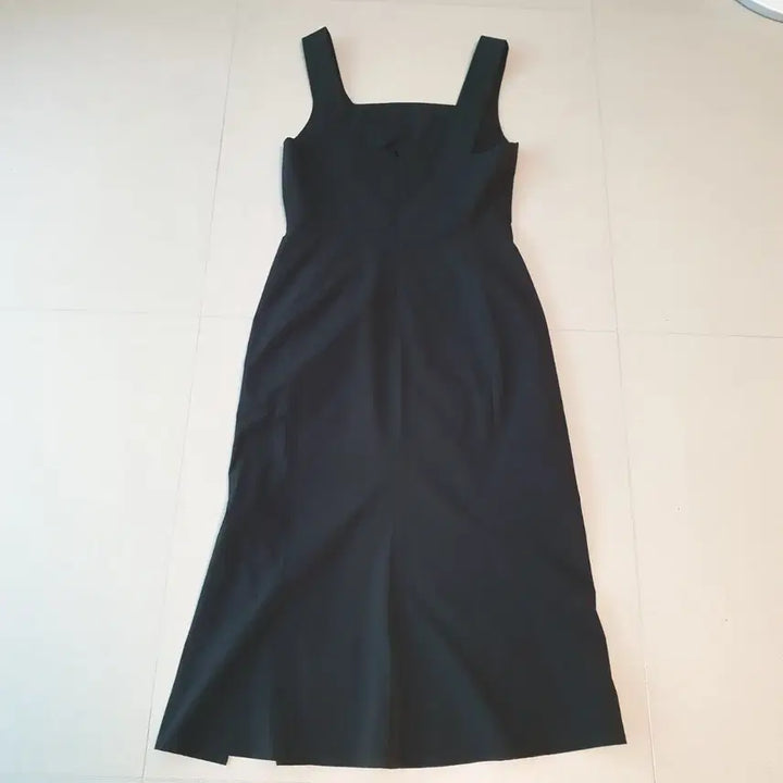 [BUNJANG] Mine Black Sleeveless Square Neck Long Dress Size 76 / 마인 민소매 블랙 스퀘어넥 롱 원피스 76