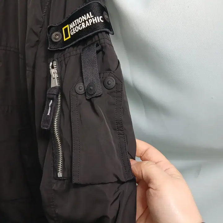 [BUNJANG] National Geographic Leptonic Flight Jumper Black Size 105 / 내셔널지오그래픽 렙토닉 항공점퍼 105