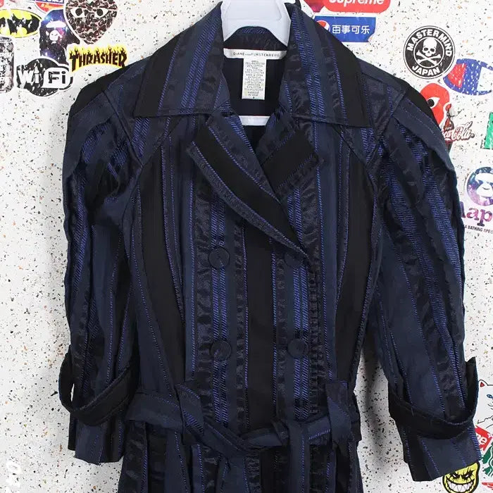 [BUNJANG] Diane von Furstenberg Striped Trench Coat Women&