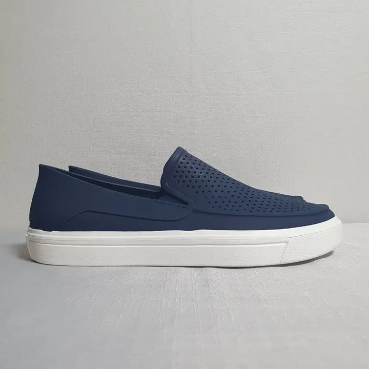 [BUNJANG] Crocs Cityrain Loafer Slip-on Navy White / 280mm 크록스 시티레인 로카 슬립온 네이비 화이트