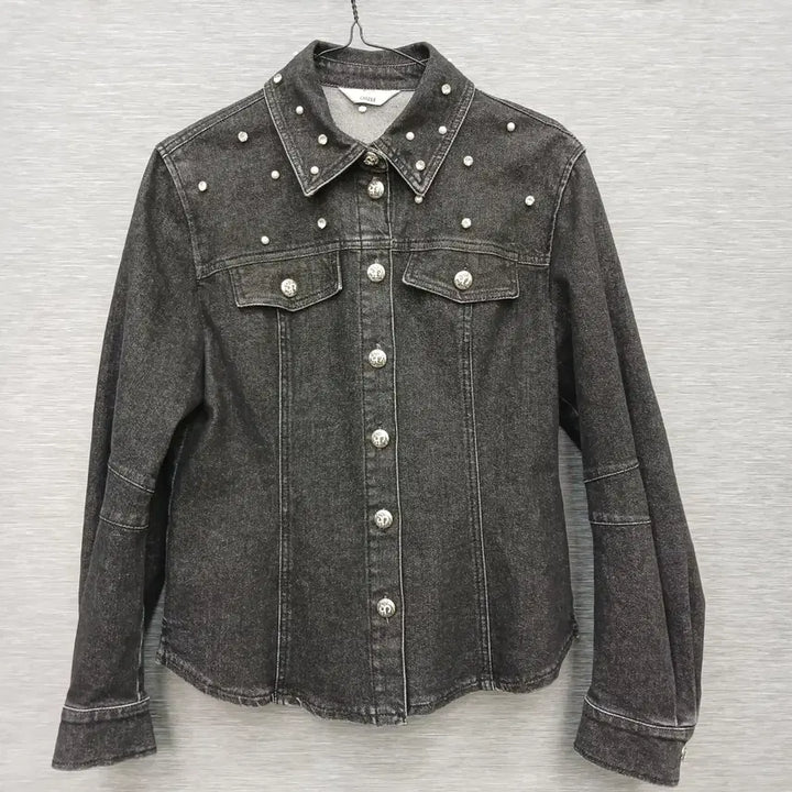 [BUNJANG] Obzee Black Denim Jacket / 4827 한섬 오브제 흑청 자켓 82
