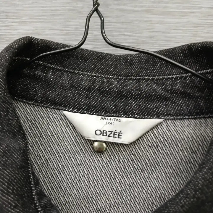 [BUNJANG] Obzee Black Denim Jacket / 4827 한섬 오브제 흑청 자켓 82