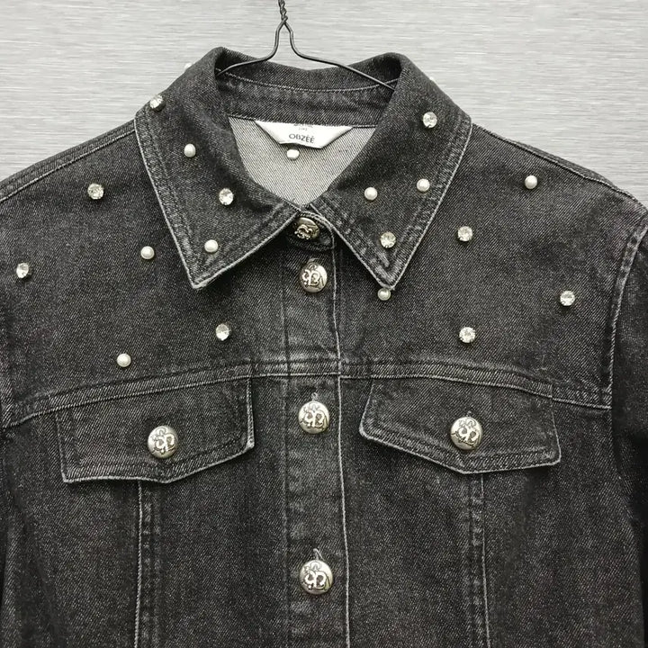 [BUNJANG] Obzee Black Denim Jacket / 4827 한섬 오브제 흑청 자켓 82
