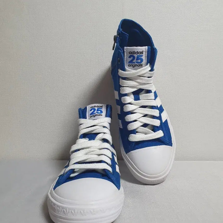 [BUNJANG] Adidas x NIGO Shooting Star Canvas High-Top Dark Blue Sneakers / 265mm 아디다스 x 니고 슈팅스타 캔버스 하이탑 다크 블루 스니커즈
