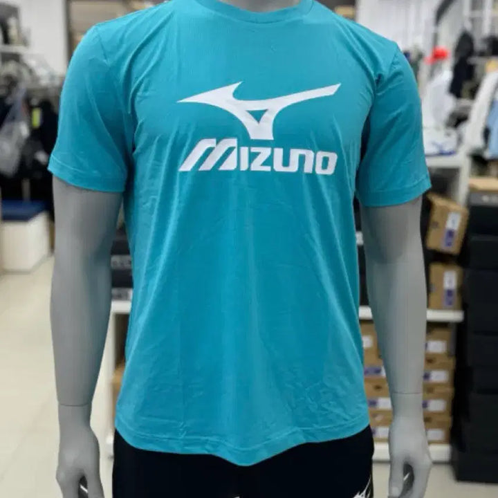 [BUNJANG] Mizuno Short-Sleeve T-Shirt Sky Blue New Arrival / 미즈노 반팔 티셔츠 하늘색 새상품