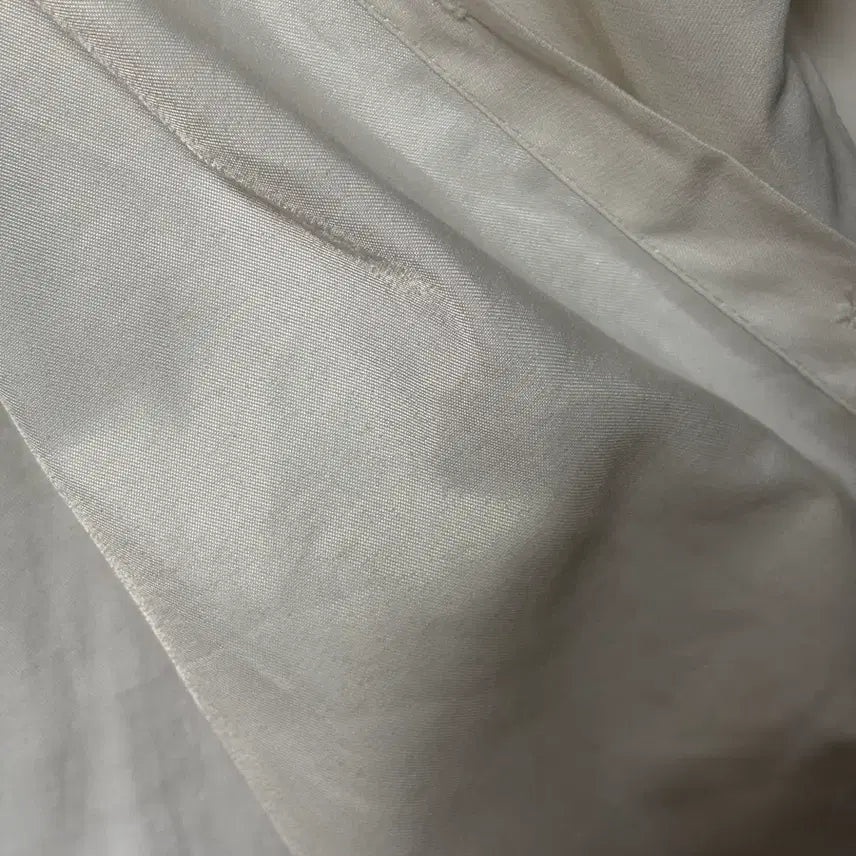 [BUNJANG] 66girls Oversized Fleece Lined Basic White Shirt / 육육걸즈 빅사이즈 겉감기모 기본 화이트 셔츠 (44-99)