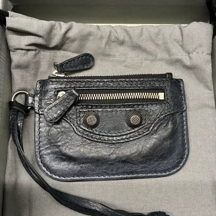 [BUNJANG] Balenciaga Coin Purse Black Leather / 발렌시아가 코인퍼스(동전지갑)