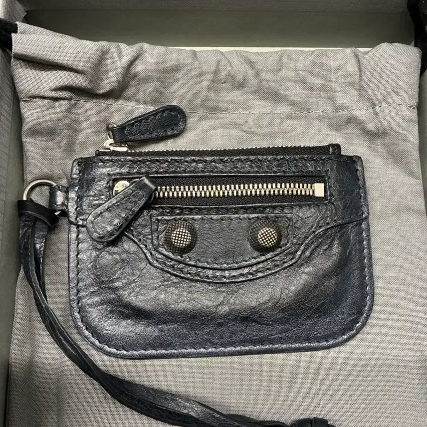 [BUNJANG] Balenciaga Coin Purse Black Leather / 발렌시아가 코인퍼스(동전지갑)