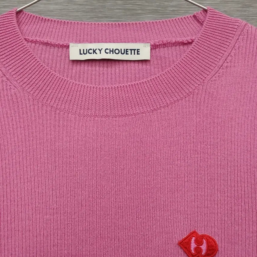 [BUNJANG] Luckychouette Ribbed Knit Sweater / 4828 럭키슈에뜨 골지 니트