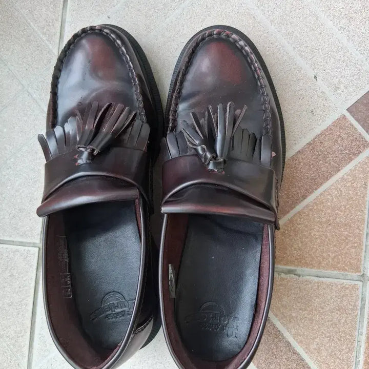 [BUNJANG] Dr. Martens Adrian Arcadia Leather Loafers Cherry Red / 닥터마틴 아드리안 아카디아 레더 로퍼 체리 레드 260
