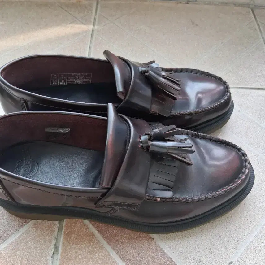 [BUNJANG] Dr. Martens Adrian Arcadia Leather Loafers Cherry Red / 닥터마틴 아드리안 아카디아 레더 로퍼 체리 레드 260