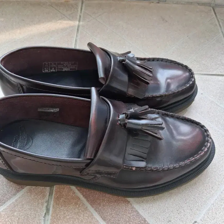 [BUNJANG] Dr. Martens Adrian Arcadia Leather Loafers Cherry Red / 닥터마틴 아드리안 아카디아 레더 로퍼 체리 레드 260