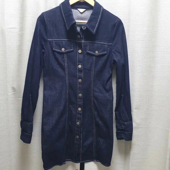 [BUNJANG] Rirri &amp; Co. Dark Wash Denim Dress / [리리앤코] 존예 청 원피스 진청 데님 원피스
