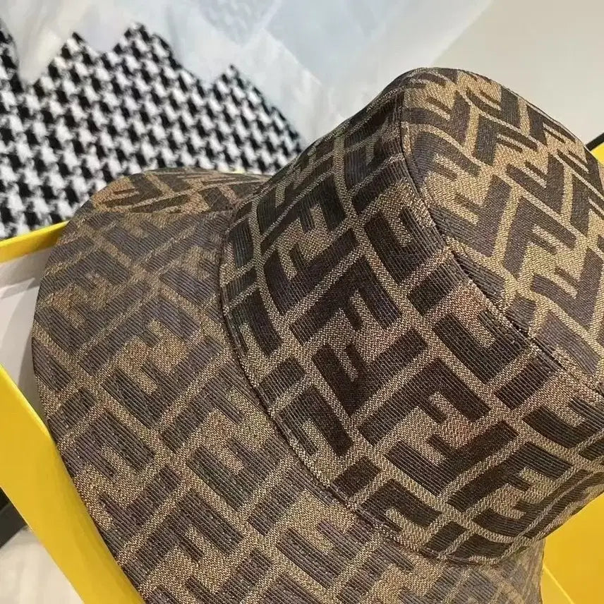 [BUNJANG] Fendi FF Logo Jacquard Bucket Hat Brown / 펜디 모자