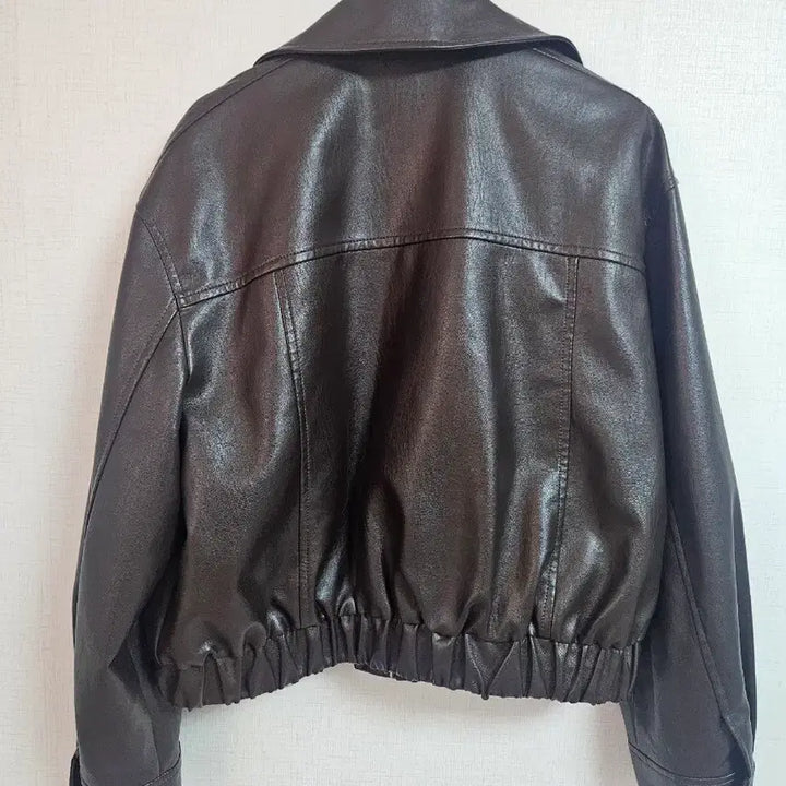 [BUNJANG] Mixxo Leather Jacket Brown / 미쏘 레더자켓