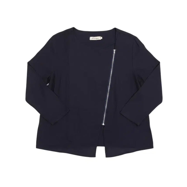 [BUNJANG] Imported Navy Zip-Up Jacket XXL / 여성XXL/ 텍새 수입 네이비 집업자켓