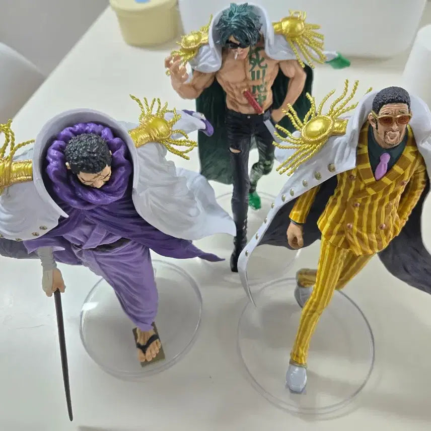 [BUNJANG] One Piece Absolute Justice Ichiban Kuji Figure Set (B, C, D) - Opened / 원피스 절대적정의 b상 c상 d상 해군대장 피규어 개봉품 제일복권