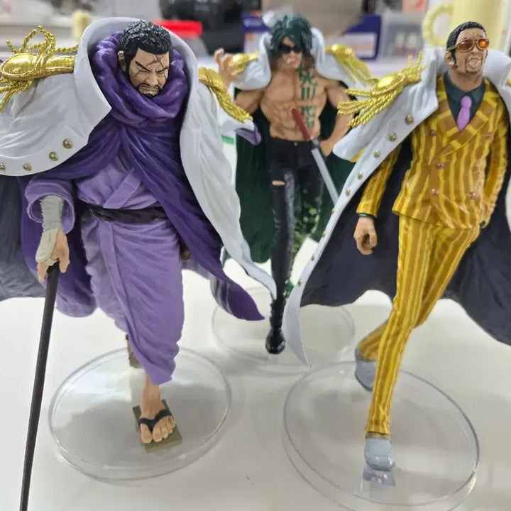 [BUNJANG] One Piece Absolute Justice Ichiban Kuji Figure Set (B, C, D) - Opened / 원피스 절대적정의 b상 c상 d상 해군대장 피규어 개봉품 제일복권