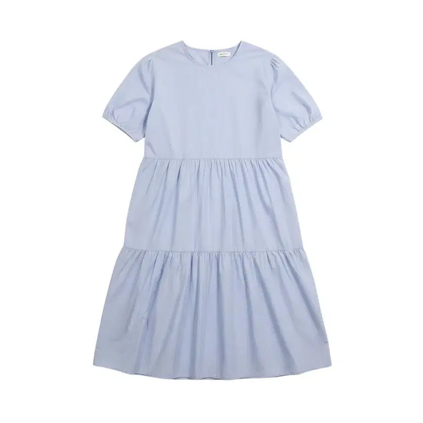 [BUNJANG] Baby Doll Dress Short Sleeve Light Blue / 여성F/ 소라색 반팔 베이비돌 원피스 쿨톤 37-12