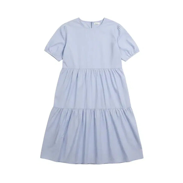 [BUNJANG] Baby Doll Dress Short Sleeve Light Blue / 여성F/ 소라색 반팔 베이비돌 원피스 쿨톤 37-12