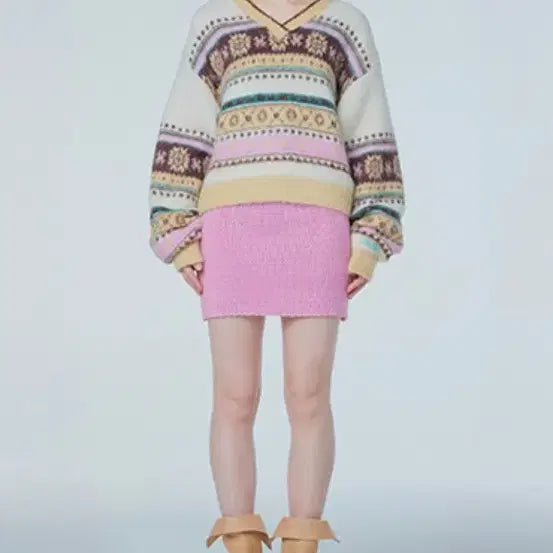 [BUNJANG] Instantfunk Jacquard Wool Knit / 인스턴트펑크 자카드 울 니트