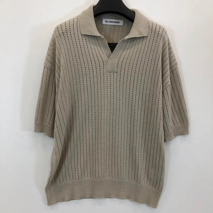 [BUNJANG] Blonde Nine Knit Collar T-Shirt 2XL / 블론드나인 니트카라티 2XL