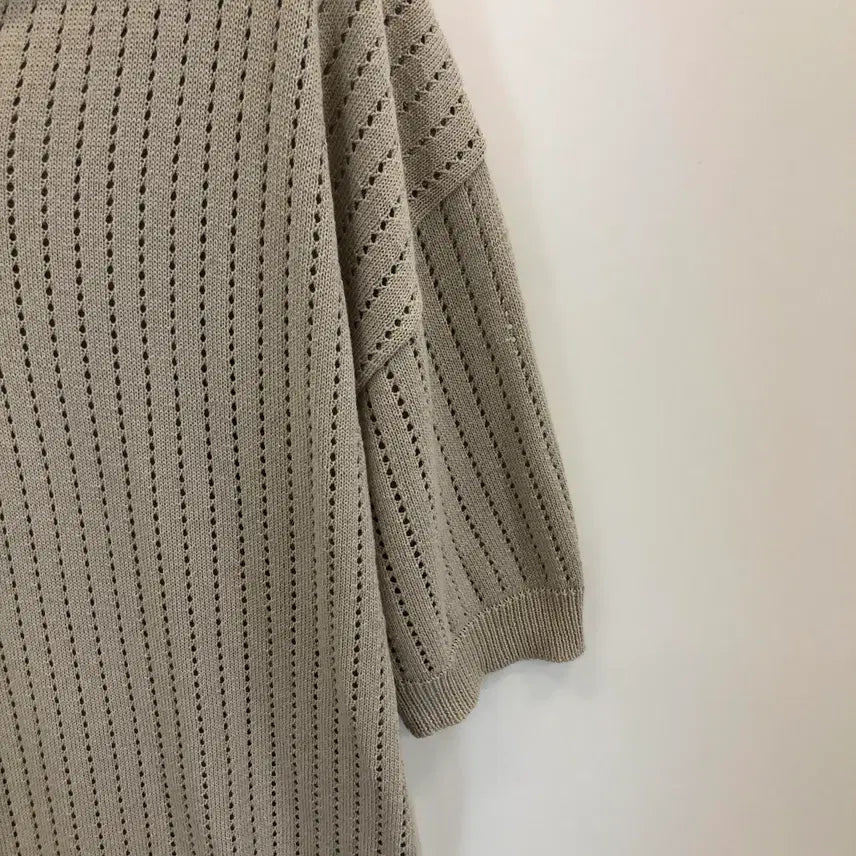 [BUNJANG] Blonde Nine Knit Collar T-Shirt 2XL / 블론드나인 니트카라티 2XL