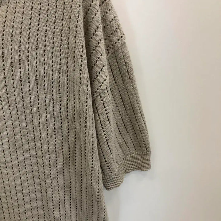 [BUNJANG] Blonde Nine Knit Collar T-Shirt 2XL / 블론드나인 니트카라티 2XL