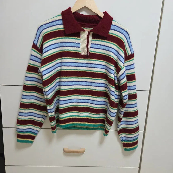 [SOLD OUT] (새상품) 스트라이프 카라니트티