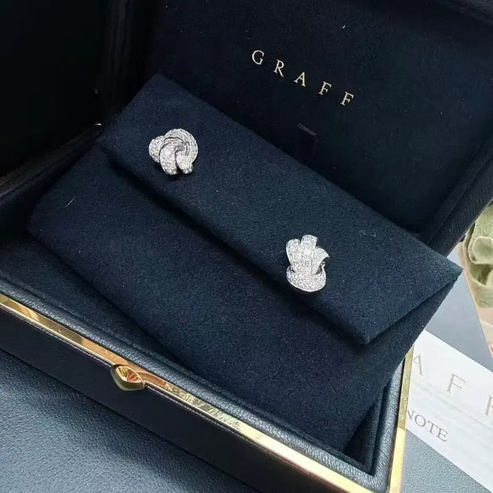 [BUNJANG] GRAFF Diamond Earrings (Pair) / GRAFF 다이아몬드 귀걸이 한쌍