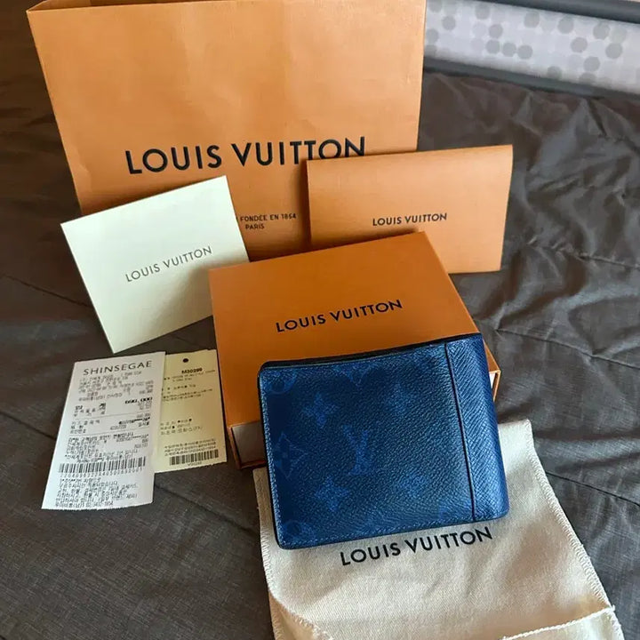 [BUNJANG] Louis Vuitton Taigarama Monogram Bifold Wallet Full Set / 루이비통 타이가라마 모노그램 반지갑 풀구성품