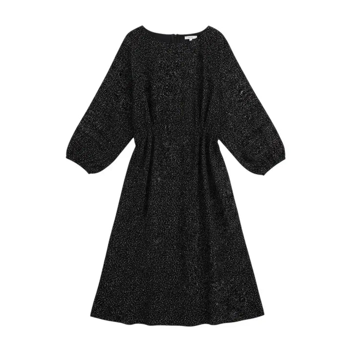 [BUNJANG] Glass Shard Pattern Loose Fit Long Dress / 여성F/ 산산이 부서진 유리조각 패턴 루즈핏 롱원피스 BK 37-16