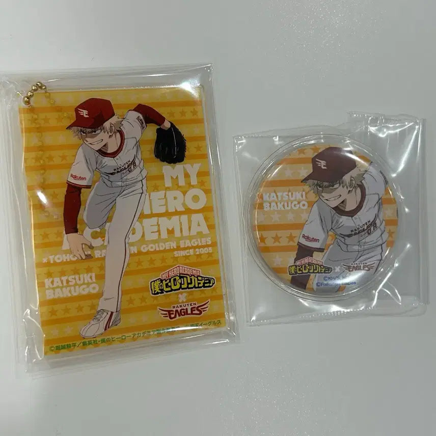 [BUNJANG] My Hero Academia Boku no Hero Academia Bakugo Eagles Baseball Collaboration Acrylic Keychain Badge / 히로아카 나히아 바쿠고 이글스 야구 콜라보 뱃지 아크릴 키링