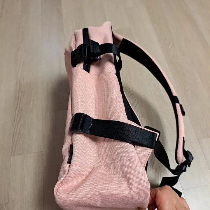 [BUNJANG] Kangol Canvas Backpack Pink / 캉골 캔버스 백팩 핑크색